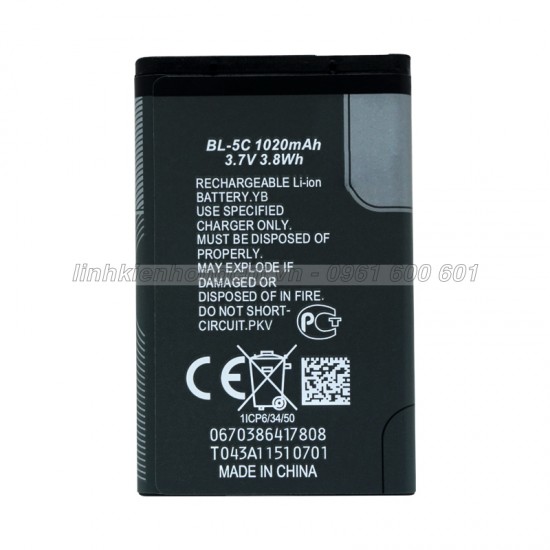 Pin Nokia BL-5C / Nokia 105 4G / TA-1375 / Nokia 110 4G / TA-1376 Zin