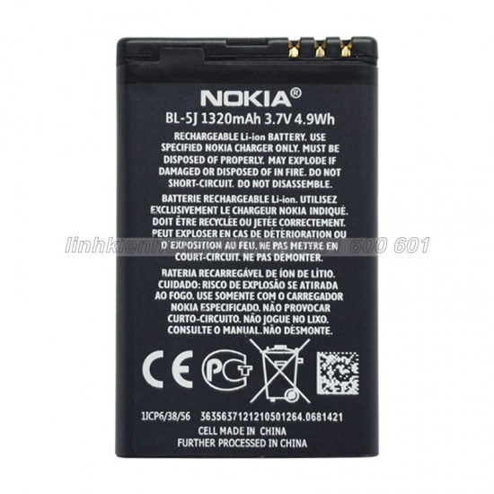 Pin Nokia Lumia 620 RM-846 (BL-5J) 1320mAh Zin