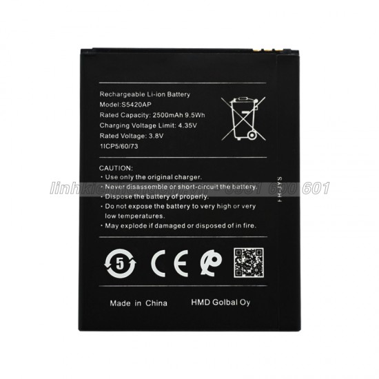 Pin Nokia S5420AP / Nokia C1 / TA1165 Zin