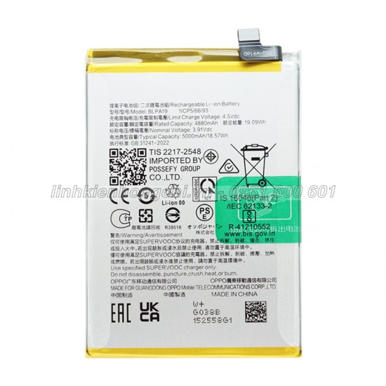 Pin Oppo BLPA19 / A38 CPH2579 / A58 CPH2577 Zin