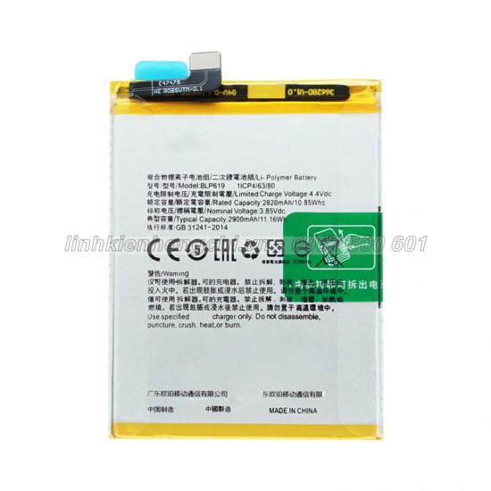 Pin Oppo Neo 9s A39 CPH1605 (BLP619) 2900mAh Zin Máy