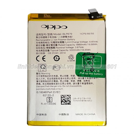 Pin Oppo BLP879 / A96 / CPH2333 / A36 / PESM10 Zin