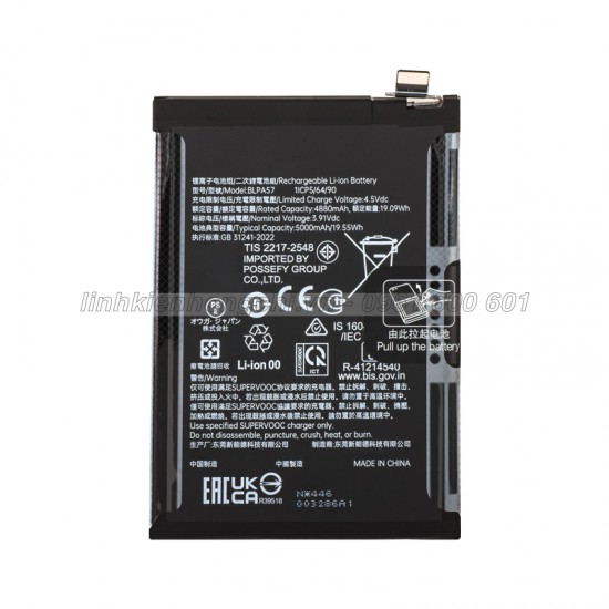 Pin Realme 13 Plus / Realme 13+ 5G RMX5000 RMX5002 Zin