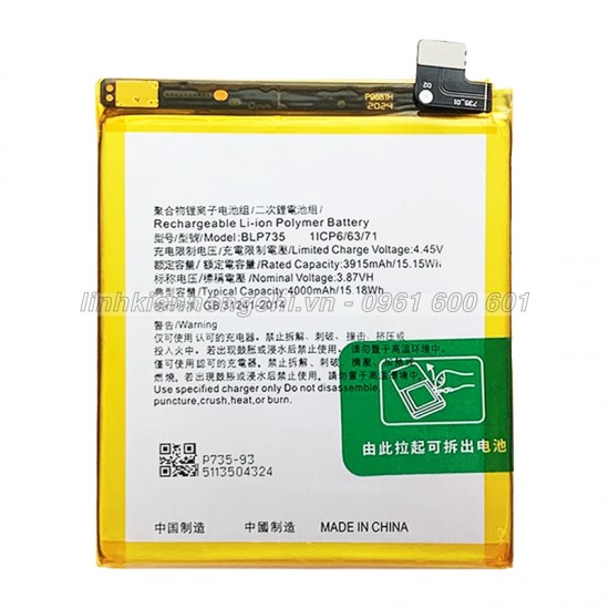 Pin Oppo Reno 2 CPH1907 Original Battery