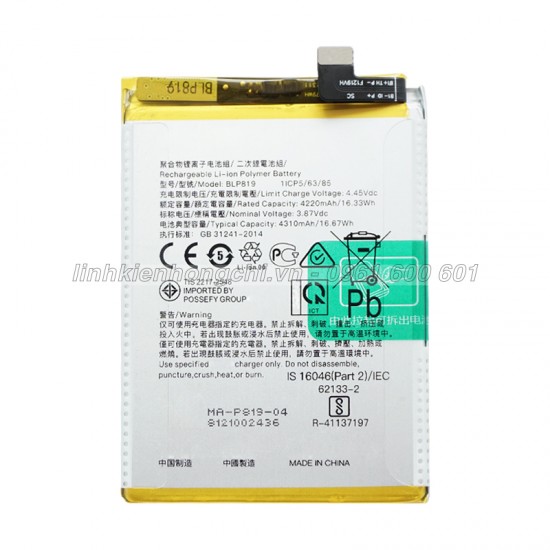 Pin Oppo Reno 5 4G CPH2159 Zin