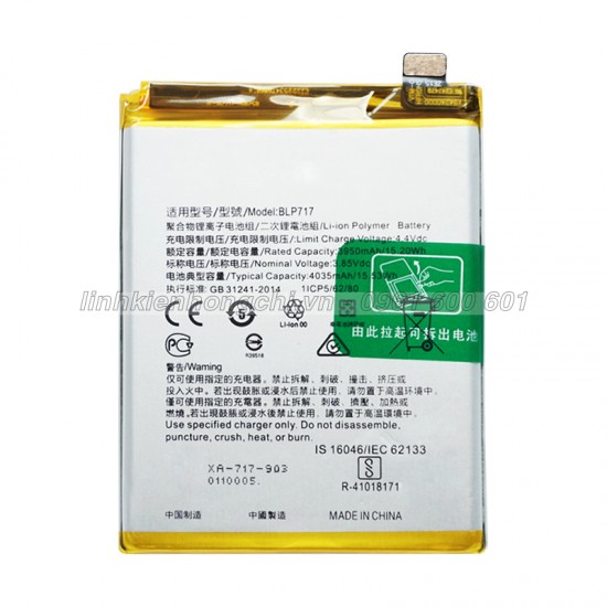 Pin Oppo BLP717 / Reno Z / RenoZ CPH1979 Zin
