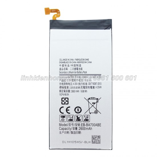 Pin Samsung EB-BA700ABE / Galaxy A7 2015 / A700 / A7009 / Galaxy E7 / E700 Zin