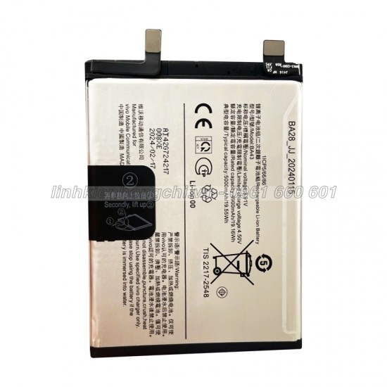 Pin Vivo Y100 V2342 Zin