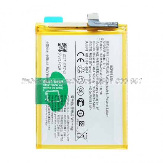 Pin Vivo B-F3 / Y1s / Y91 / Y91C / Y93 / Y93s / Y95 Zin