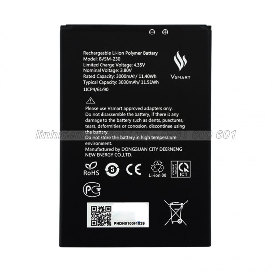 Pin Vsmart Bee 3 V230 Original Battery