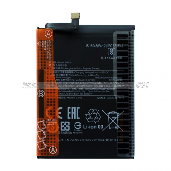 Pin Xiaomi BN53 / Redmi Note 10 Pro / Redmi Note 9 Pro / POCO M2 Pro Zin