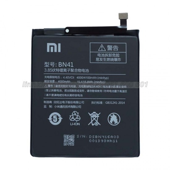 Pin Xiaomi Redmi Note 4 64GB Original Battery