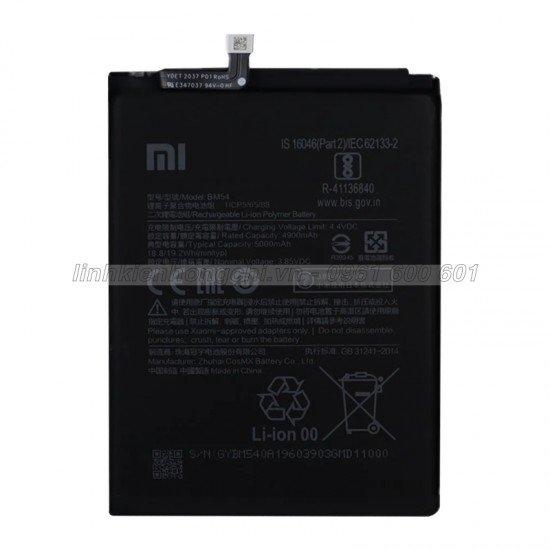 Pin Xiaomi BM54 / Redmi Note 9 5G / Note9 5G / M2007J22C Zin