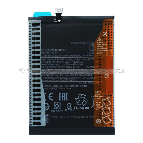 Pin POCO M2 M2004J19PI (BN54) 5020mAh Zin chính hãng